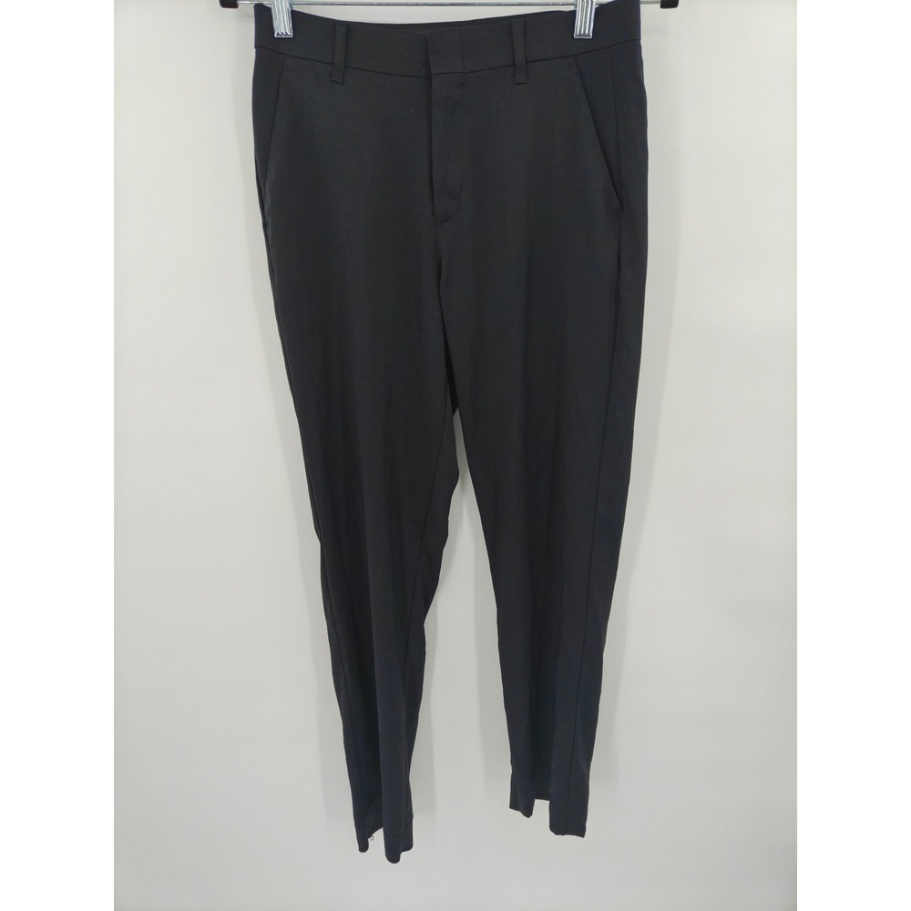 Calvin Klein Womens Black Dress Pants Straight Leg Trousers Size 16 CTSFE10F